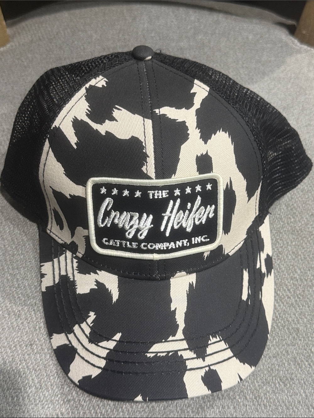 Idyllwind ‘Crazy Heifer' Cow Print Trucker Hat
